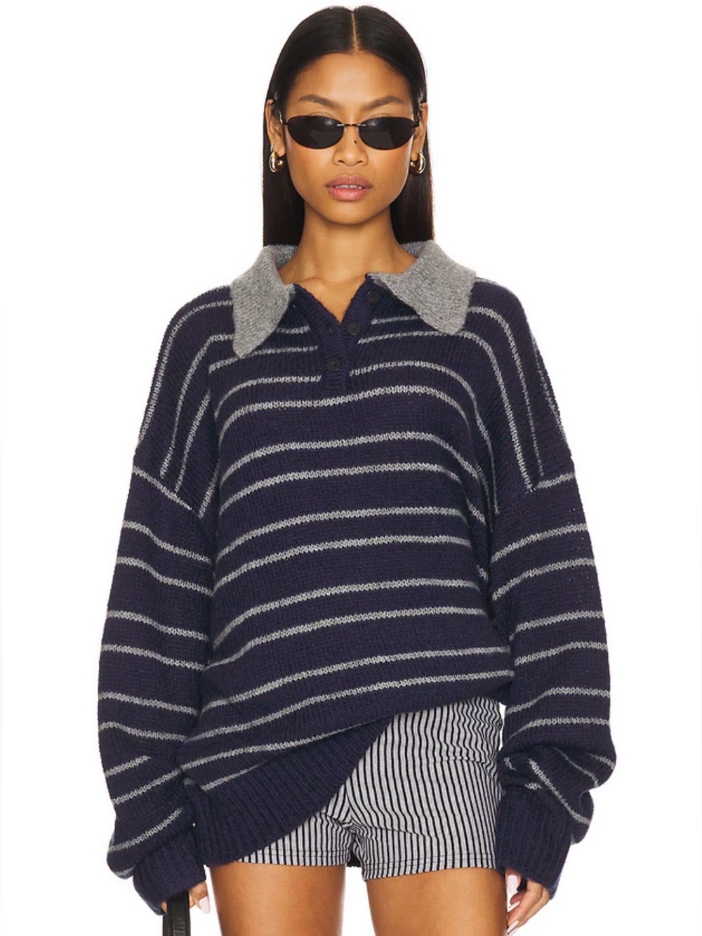 NWT LIONESS Rising Sun Jersey Sweater size M-L